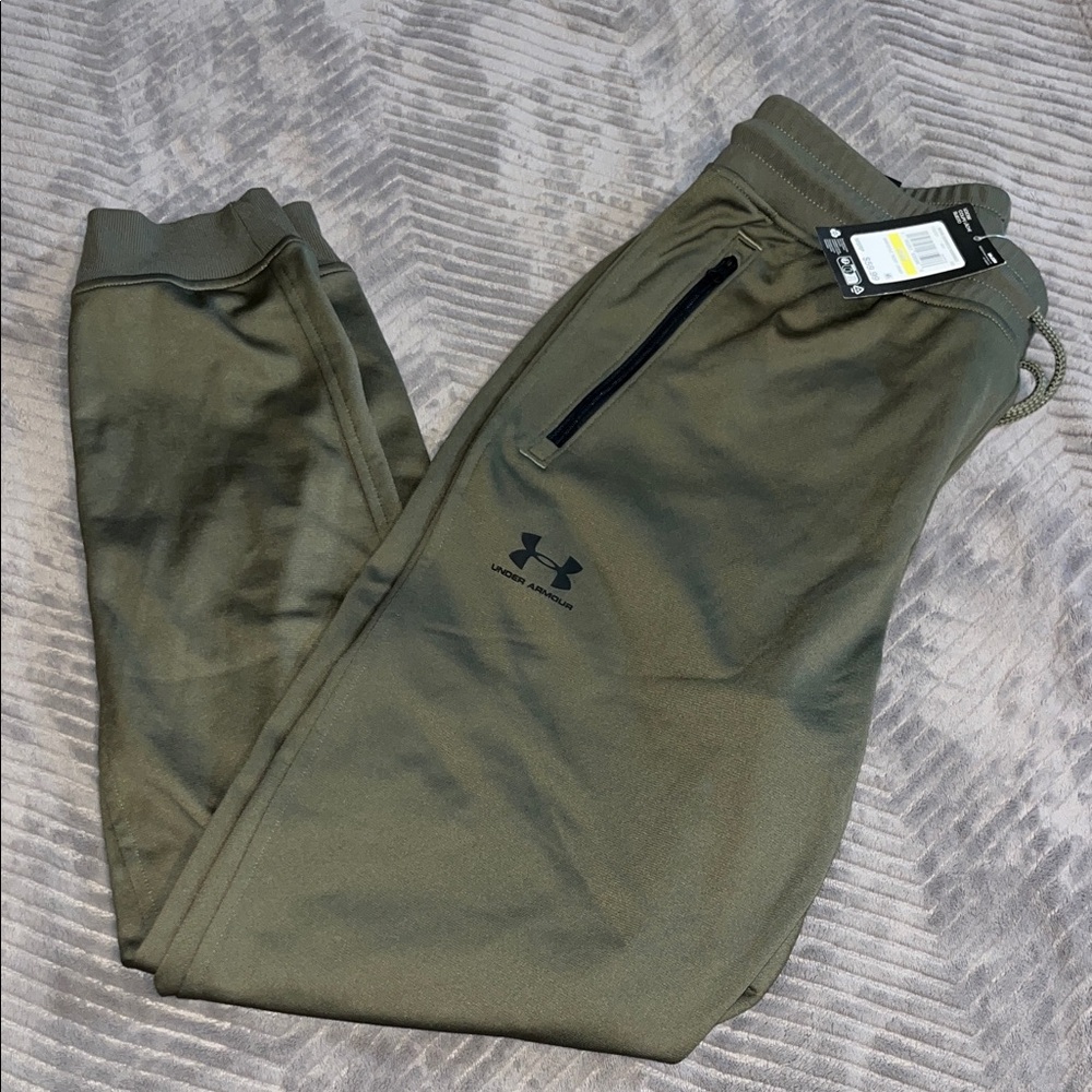 Under Armour Green Joggers with Zip Pocket